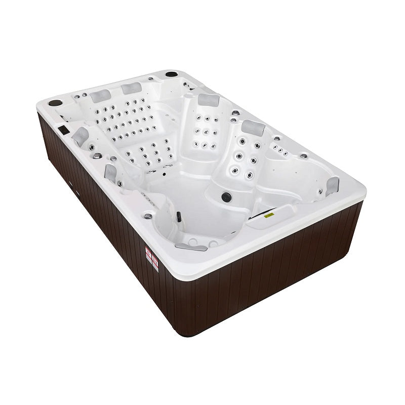 Outdoor Hot Tub Spa | Lucite Acrylic Whirlpool Jaccuzi Massage Jet Pool Freestanding Design