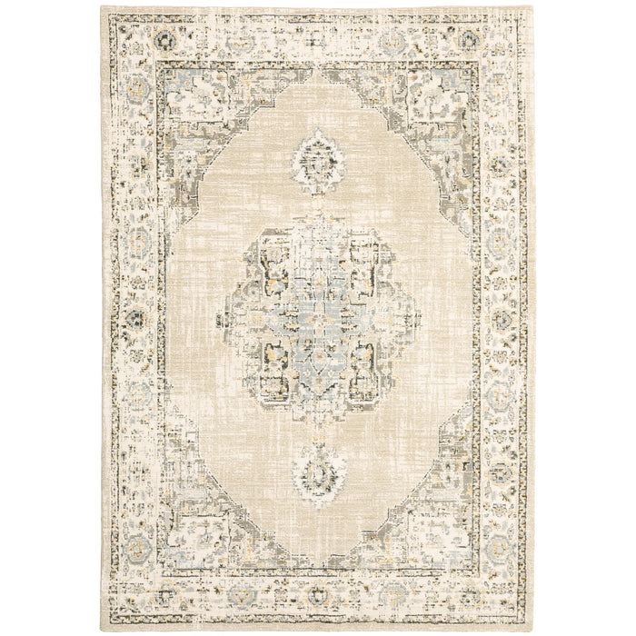 Oriental Weavers Andorra 303D0 Indoor Area Rug Beige Ivory 10' x 13'2