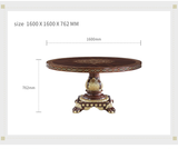 Antique Solid Wood Dining Table | Hand Carved European Style