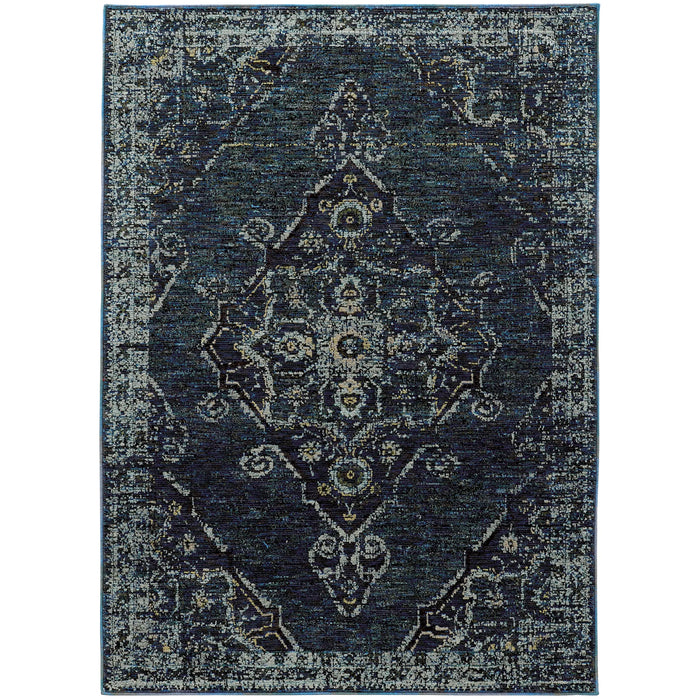 Oriental Weavers Andorra 7135F Indoor Area Rug Blue Light Blue 10' x 13'2